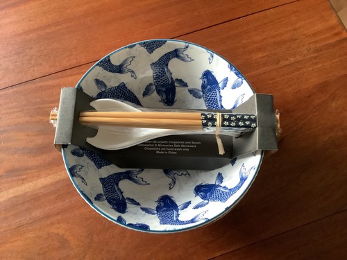 Blue ceramic ramen - ,