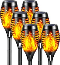 6 Pack LED Solar Flame Torch