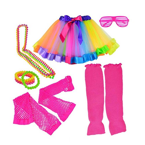 Fancy dress costume neon tutu - dress,