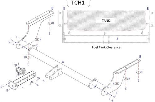 Towtrust fixed flange - fixed,