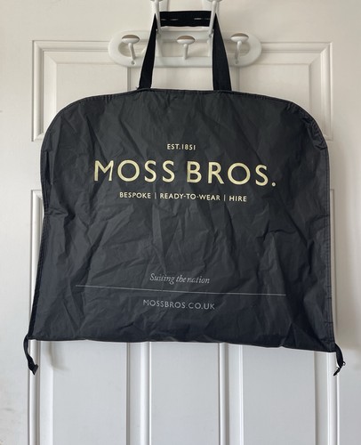 Moss bros black travel - travel, suit
