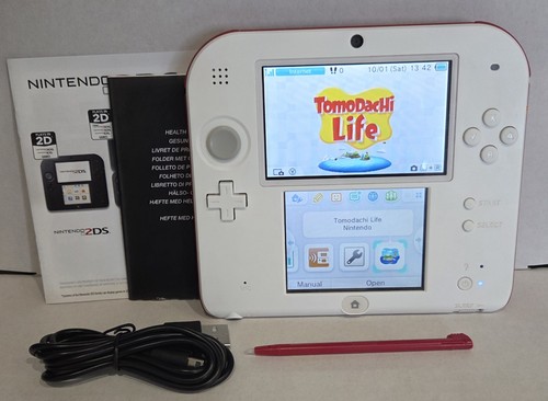Nintendo 2ds red white - nintendo,