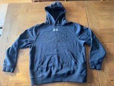 Wales Welsh Rugby WRU Black Under Armour Hoodie Kids Youth Large