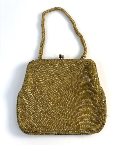 Vintage gold beaded evening - vintage,