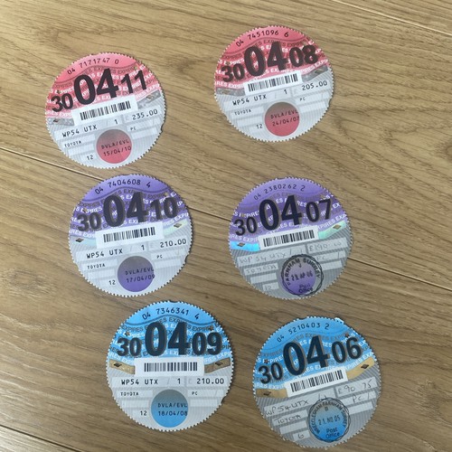 Paper car tax discs perfect - paper,