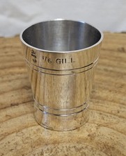 Vintage Silver Plated Spirit Shot Measure BONZER 1/6 GILL from 1966 (1).