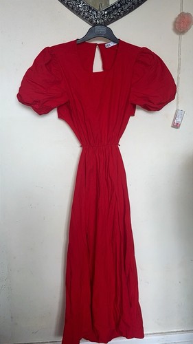 Zara red puff - red,