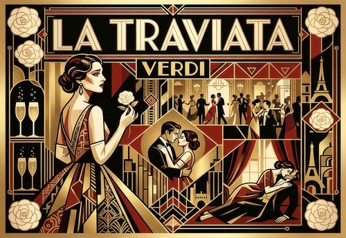 Classic opera poster print - poster, a3