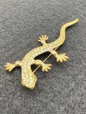 Vintage Gold Tone Lizard