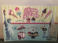 American Diner I’ve Cream Parlour New York Placemat . 