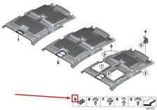 BMW i3 I01 Slide/Tilt Sunroof Frame Clamps Set 51447459861 7459861 NEW