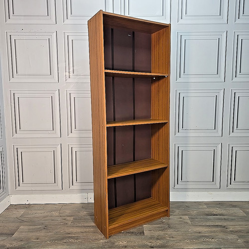 Vintage tall bookcase - bookcase, shelves