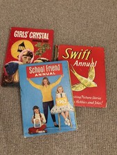 Girls 1960s Annuals - Swift, School Friends, Crystal