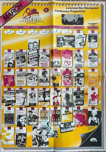 Scala cinema programme - programme, poster