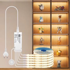 Under Cabinet Dimmable COB LED Strip Light Touch Sensor Wardrobe Lamp           