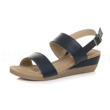 Womens ladies low mid heel
