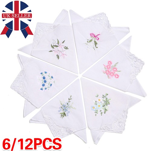 12pcs ladies handkerchiefs - ladies,