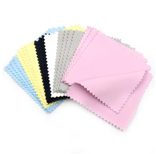 Glasses lens polishing - lens, cloth