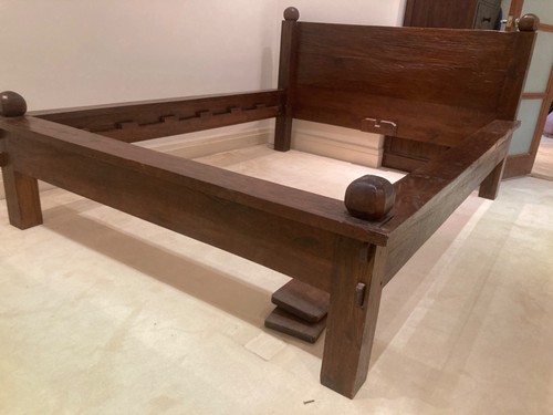Lombok teak kingsize bed - ,