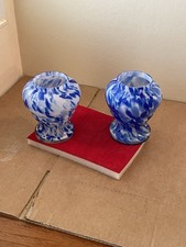 Vintage pair coloured glass - of,