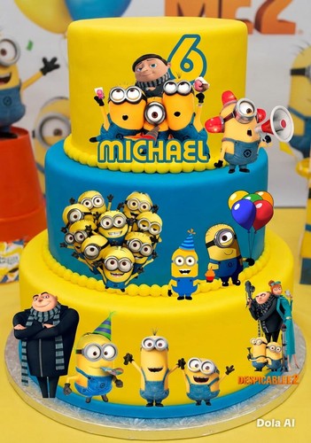 Minions themed photo - photo, cake