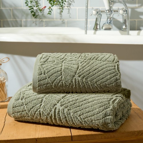 Towel bale leaf hand - hand, bath