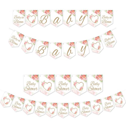 Floral theme flag banner - floral,