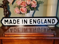 Made In England Indoor Old Fashioned London Street Sign British English