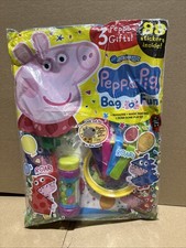 Fun to Learn  Bag o fun magazine Gifts Sealed Peppa Pig Dinosaur Play Set Rare