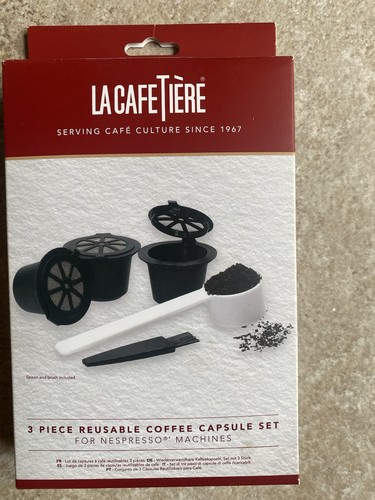 3pcs refillable coffee - refillable, capsule