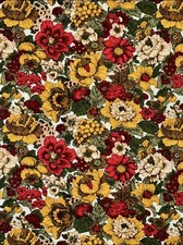 5.5 YARDS Vtg 70s Floral