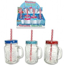 96 x Glass Mason Drinking