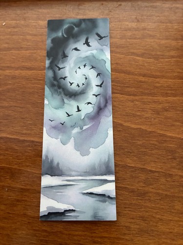 Raven crow themed bookmark - /,
