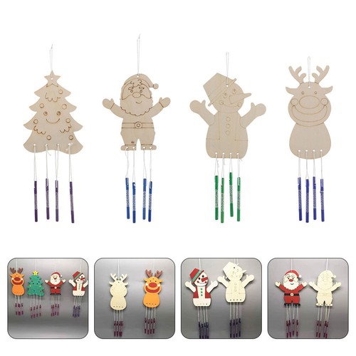 Christmas diy wooden wind - wind, bell