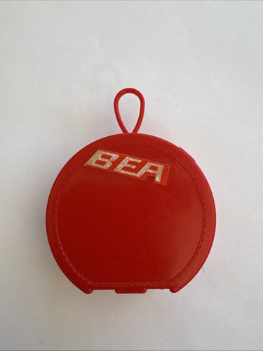 Rare vintage red bea - bea, case