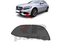 FOR MB C W205 AVANTGARDE 14 - 19 NEW FRONT BUMPER SIDE GRILLE COVER BLACK LEFT
