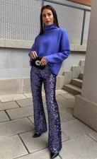 ZARA WOMAN NEW LILAC FLARED