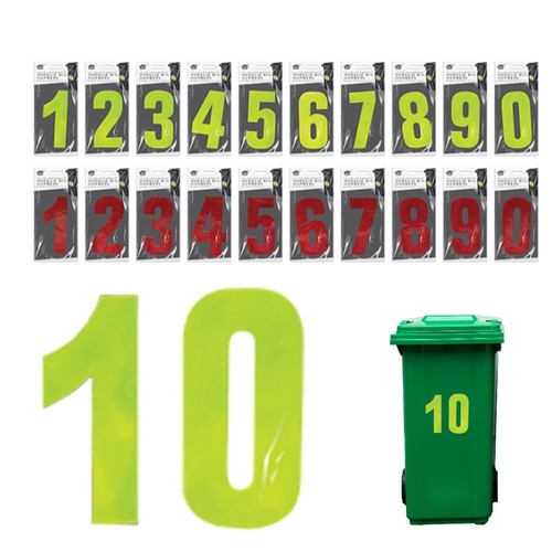 Wheelie bin number stickers - bin,