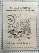 Wills Capstan  - 1937 Press