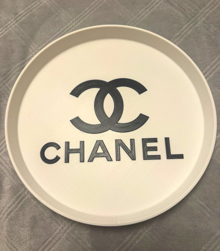 White black logo round small - white, &