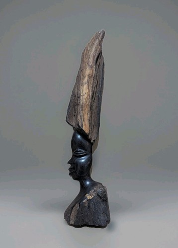 Old african wood carved - old,