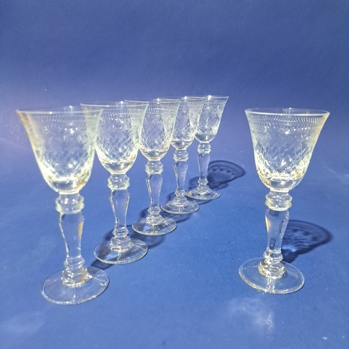 Crystal glass cordial glasses - crystal,
