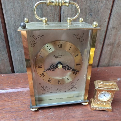 Anstey wilson brass clock - wilson,