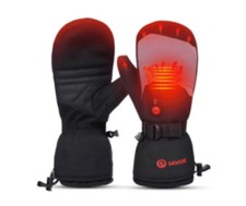 SAVIOR HEAT SHGS66E LIGHTWEIGHT BATTERY HEATED UNISEX SKI MITTENS - R021