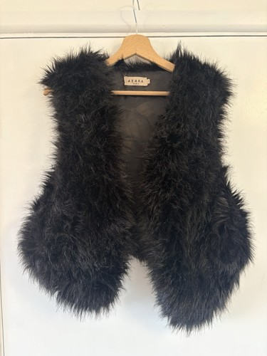 Azara paris black shaggy faux - paris,