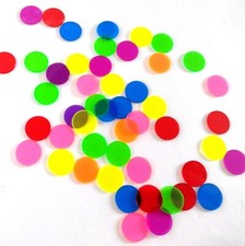 50 Transparent Counters 15mm