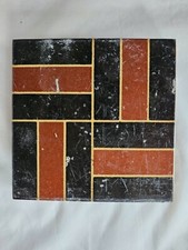 CHARMING GOTHIC REVIVAL ANTIQUE 4 INCH TILE