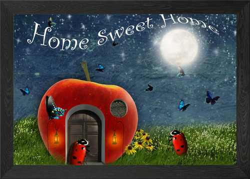 Home sweet - home, framed