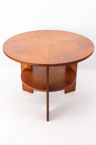 Art deco oak coffee table - deco,