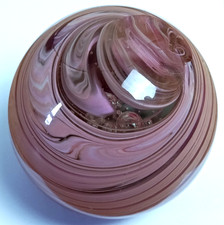 Signed Pink Mdina Art Glass